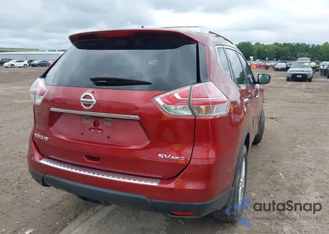 2016 Nissan Rogue Sv из США, поврежденный, VIN KNMAT2MV9GP593131
